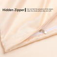 thumbnail image 2 of PiccoCasa 2 Pcs Body Pillowcases with Zipper Satin Long Pillowcover, Queen Light Tan, 2 of 8