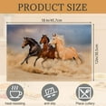 thumbnail image 2 of Running Horse Placemats Set of 6,Washable Heat Resistant 12×18 Inch Linen Table Mats Desert Place Mats for Party Outdoor Dining Décor, 2 of 6
