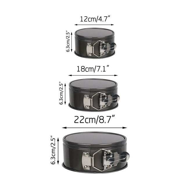 Vaidha Round Cake Mould Movable Bottom Round Honeycomb Carbon Steel Cake Mould Baking Appliance