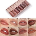 thumbnail image 1 of Set de brillo de labios MAEPEOR Shiny Glossy, 8 unidades, de larga duración para mujer, 1 of 9