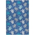 thumbnail image 2 of Addison Rugs Dream Shag Premium Machine Washable Transitional Turtles Blue Rectangle Rug, 5' x 7'6", 2 of 8