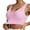 Pink, variant on Sports Bras for Women 's Seamless MID Solid Color Sports Bra With Removable Bra Pad Sports Bras for Women High Support, Color:Gold, Size:XL