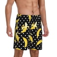 thumbnail image 2 of Wukai Banana Men’s Short Pajama Pants With Pockets Soft Sleep Pj Shorts for Men-, 2 of 6