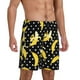 thumbnail image 2 of Balery Banana Pantalones cortos de pijama de punto de algodón para hombre con cinturilla y bolsillos-Small, 2 of 6