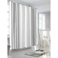 thumbnail image 3 of Grey Striped Shower Curtain Set, Waterproof Shower Curtains for Bathroom, Modern White Striped Abstract Art Aesthetics Washable Fabric Cloth Bath Curtain for Bathtub with Hooks 48x72 Inches, 3 of 6