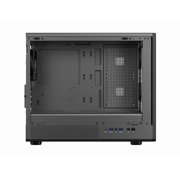 DIYPC DIYmATX06Wood DIY-mATX06-Wood Micro ATX Mid Tower Case Black/Walnut
