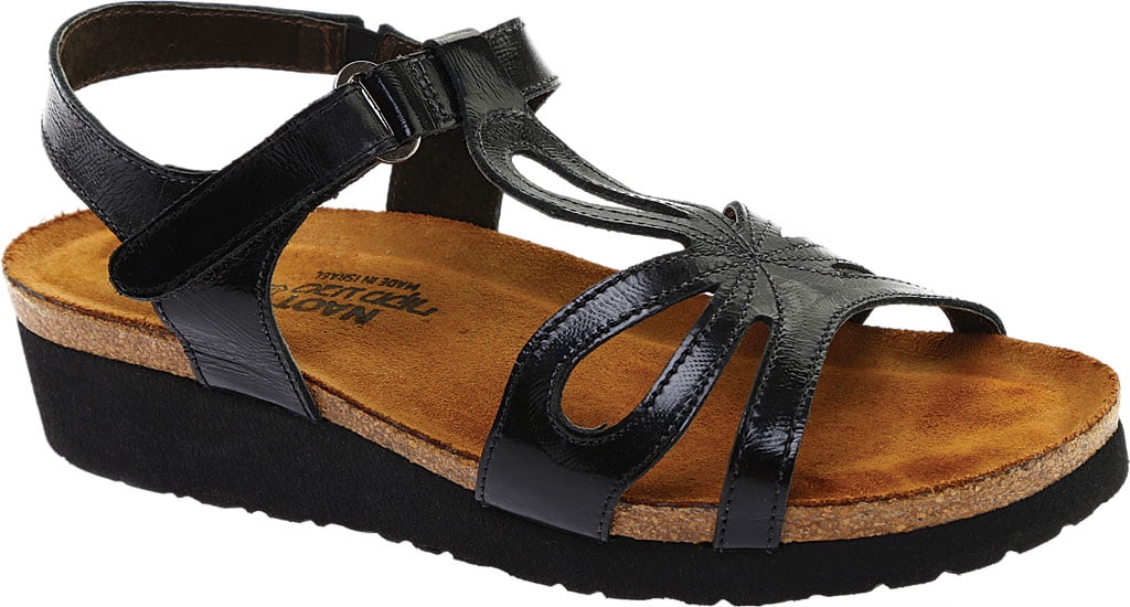 Women s Naot Rachel Black Patent Leather 36 M Walmart