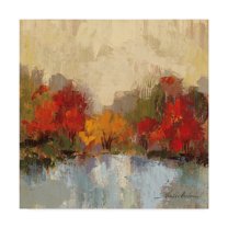 Trademark Fine Art 'Fall Riverside I' Canvas Art by Silvia Vassileva
