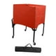 thumbnail image 2 of Carro rodante para pelotas deportivas plegable con bolsa de transporte para garaje, fútbol al aire libre Rojo, 2 of 8