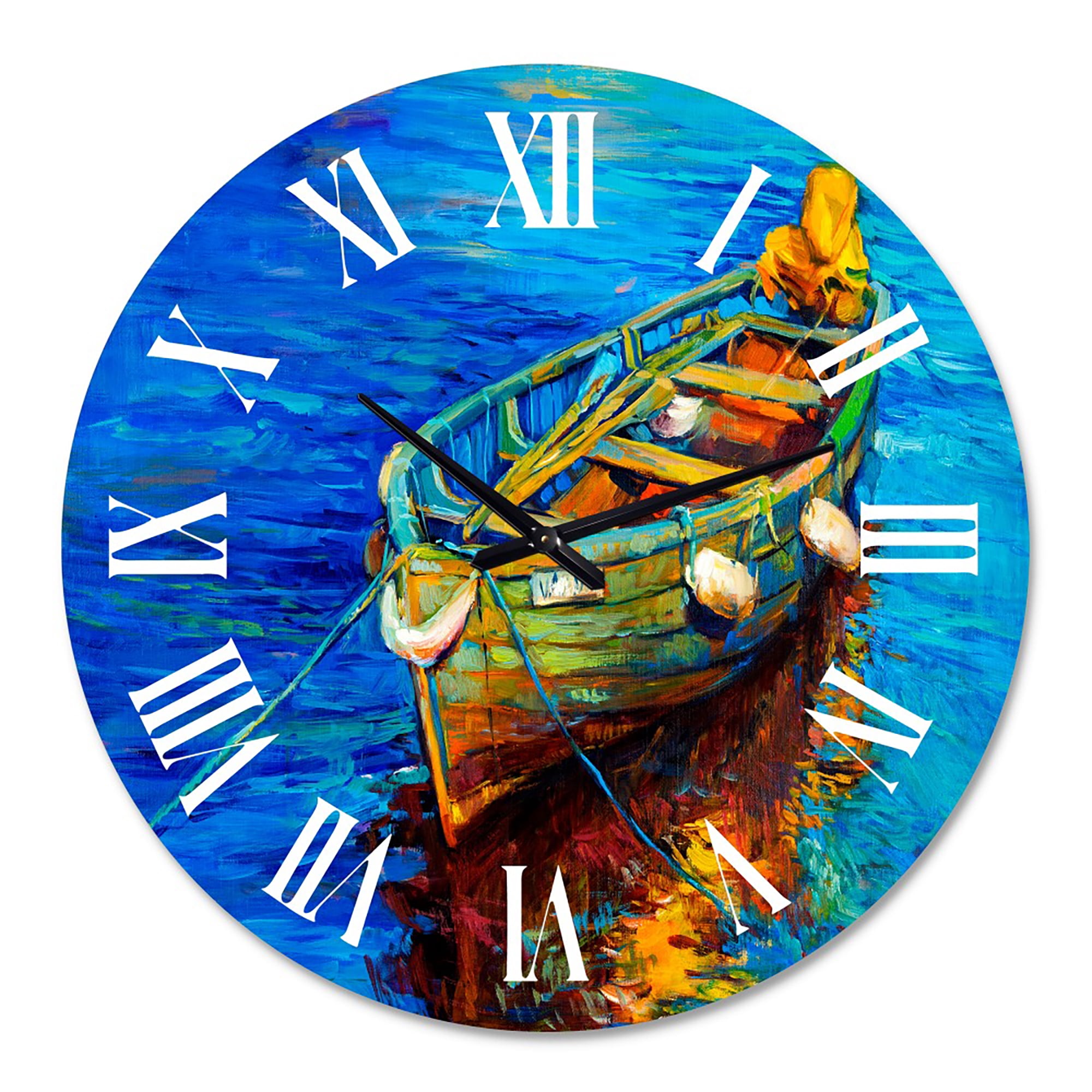 Designart 1 in Quartz Coastal Wall Clock