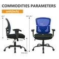thumbnail image 2 of BestOffice Big and Tall Office Chair, Lumbar Support, Adjustable Arms and Height for Adults(Blue), 2 of 7