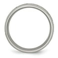 thumbnail image 6 of Auriga Fine Jewelry Titanium Ridged Edge Greek Key Design 6mm Satin/Band for Men Size 13, 6 of 6