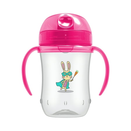 Dr. Brown's Milestones Soft Spout Sippy Cup with Handles, Pink, 9oz, 9m+, 1 Pack
