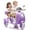 Purple, variant on Xuanlur 12V Kids Electric Motorcycle, 3 Wheel 2 Seater Ride on Motorcycle w/Remote Control, 25W*2 Motors Electric Motorcycle w/Big Storage Box, Music, Horn, Light, Ride on Toys for Kids 3-8, Rose