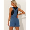 thumbnail image 3 of DARING DIVA Women's Casual Adjustable Straps Bib Denim Romper XL Blue, 3 of 6