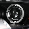 thumbnail image 3 of Spec-D Tuning Halo Chrome Projector Headlights/ LED Fog Lights Compatible with Mitsubishi Eclipse Left + Right Pair Headlamps Assembly, 3 of 7