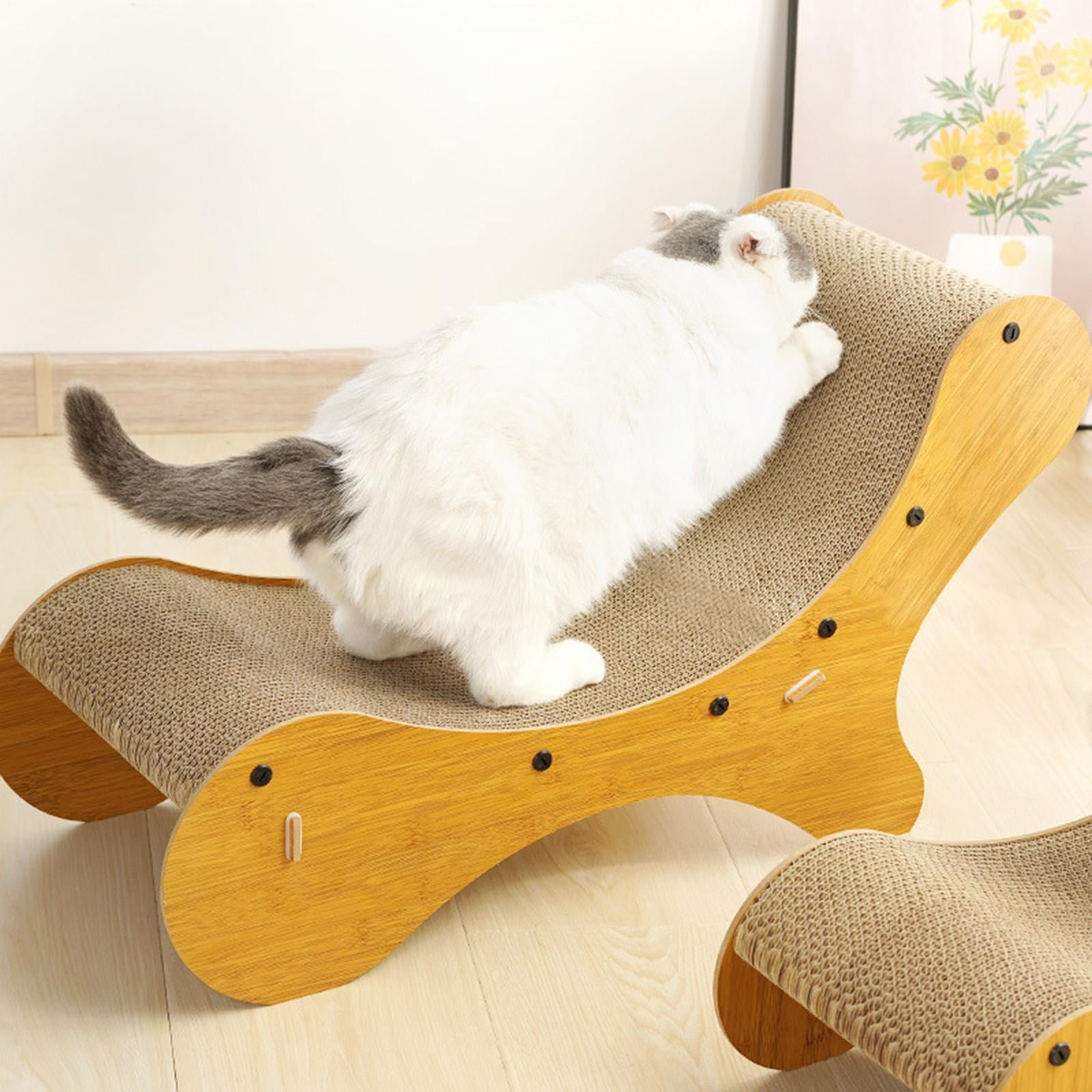 Cat Scratching Lounger Scratching Pad Couch Sleeping Sturdy Bed Nest Cat Scratcher Cardboard Sofa for Indoor Cats Gift Kitten Paws