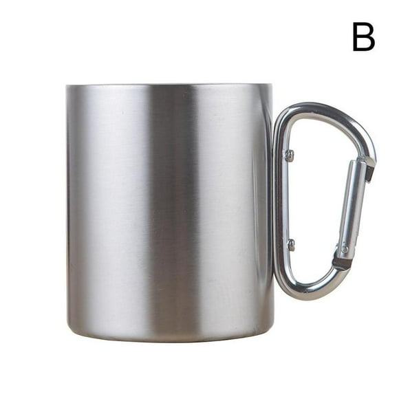 Carabiner Handle Stainless Steel Mugs