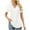 White, variant on Njoeus Womens Tops, Black T Shirts women's V-Neck Short Sleeve Tops and Blouses Work Casual Collared Tunic Shirt Summer S-XXL