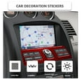 thumbnail image 4 of Real Bright Soft Car Interior Carbon Fiber Sticker DecorationRed Carbon Fiber GPS Navigation Console Panel Cover For Nissan 350Z 2006-09Auto Car Protection Interior Accessories, 4 of 8