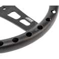 thumbnail image 2 of 13in LW Flat Steering Wheel Black Aluminum, 2 of 7