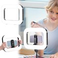 thumbnail image 4 of HaoXun Professional Portable Ring Light for Phone Live Streaming/Photography - 20W CRI96+ LED, Adjustable Brightness & Color Temperature, 4000mAh Rechargeable Battery, Compatible with Smartphones, 4 of 9