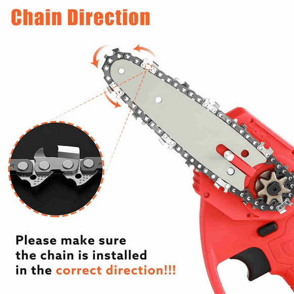 3pcs 4-Inch 1/4 Inch Guide Saw Chain Mini Chainsaw Chain for 4 Inch Cordless Electric Protable Battery Handheld Chainsaw