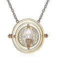 thumbnail image 1 of Collar Hora de Harry Potter Time Turner YONGSHENG de acero inoxidable Chapado en oro de 18 quilates, 1 of 2