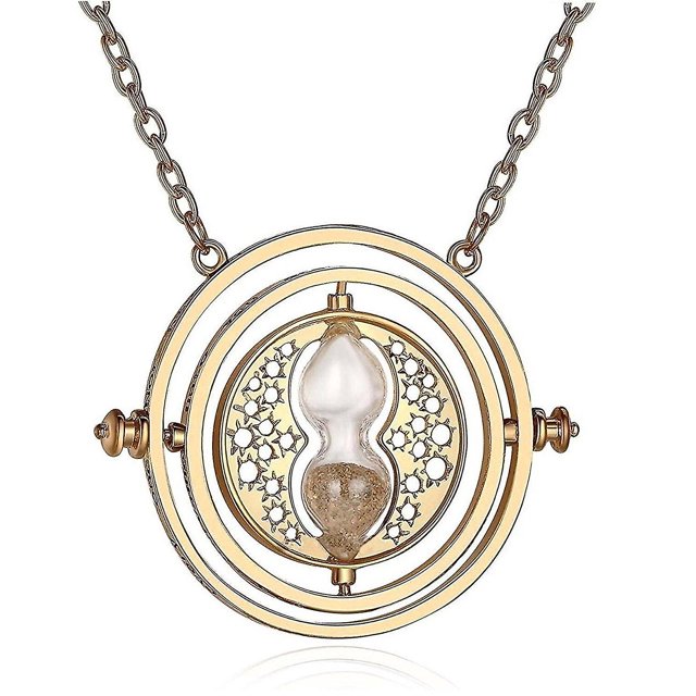 Collar Hora de Harry Potter Time Turner YONGSHENG de acero inoxidable Chapado en oro de 18 quilates