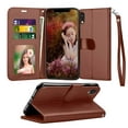 thumbnail image 1 of Tekcoo Wallet Phone Case For iPhone Xs Max / iPhone XR, Luxury PU Leather [Brwon] ID Cash Credit Card Slots Holder Carrying Folio Flip Cover [Detachable Magnetic Hard Case] & Kickstand & Hand Strap, 1 of 8