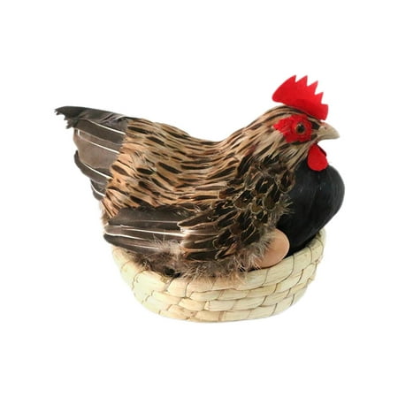 

Chicken Hen Adornment Chicken Figurine Garden Courtyard Ornament Farm Decoration