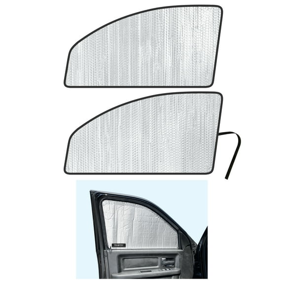 Side Window Front Seat Sunshades for 2010-2025 Dodge RAM 2500 3500 - Quad Cab, Crew Cab, Mega Cab 4 Door (Set of 2)