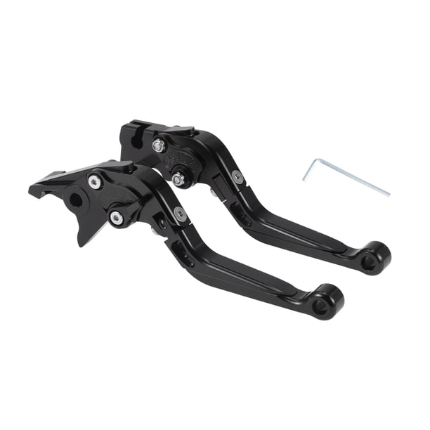 Palancas de freno y embrague cortas y largas para Yamaha YZF R1 2002-2003, palanca de freno ajustable en 6 posiciones, aleación de aluminio, negro sólido