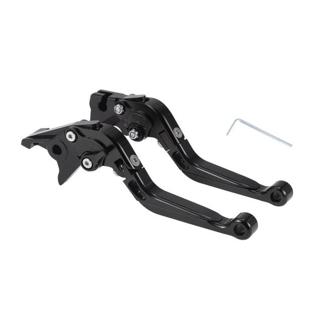 Palancas de freno y embrague cortas y largas para Yamaha YZF R1 2002-2003, palanca de freno ajustable en 6 posiciones, aleación de aluminio, negro sólido
