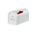 thumbnail image 2 of Postal Pro Medium White Plastic Post Mounted Mailboxes, 2 of 10