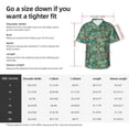 thumbnail image 5 of Pofeuu Autumn Maple Leaves 1 Print Hawaiian Shirt for Men Sleeves Casual Button Down Summer Beach Dress Shirts T-Shirts,XX-Large, 5 of 7