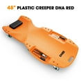 thumbnail image 2 of DNA Motoring TOOLS-00241 48 Inches Orange Heavy-Duty Low-Profile Roller Automotive Creeper with Padded Headrest, 2 of 6