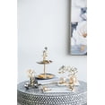 thumbnail image 4 of CC Home Furnishings Rectangular Marble Tray with Dragonfly Handles - 15.5", 4 of 9