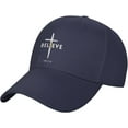 thumbnail image 2 of I Believe John 3:16, Christian, Cross Gifts Baseball Cap for Women Men Adjustable Low Profile Mens Dad Hat Navy Blue, 2 of 9
