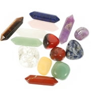 14 Pcs Crystal Suit Crystals and Healing Stones Home Decor for Table The Gift Wand Household