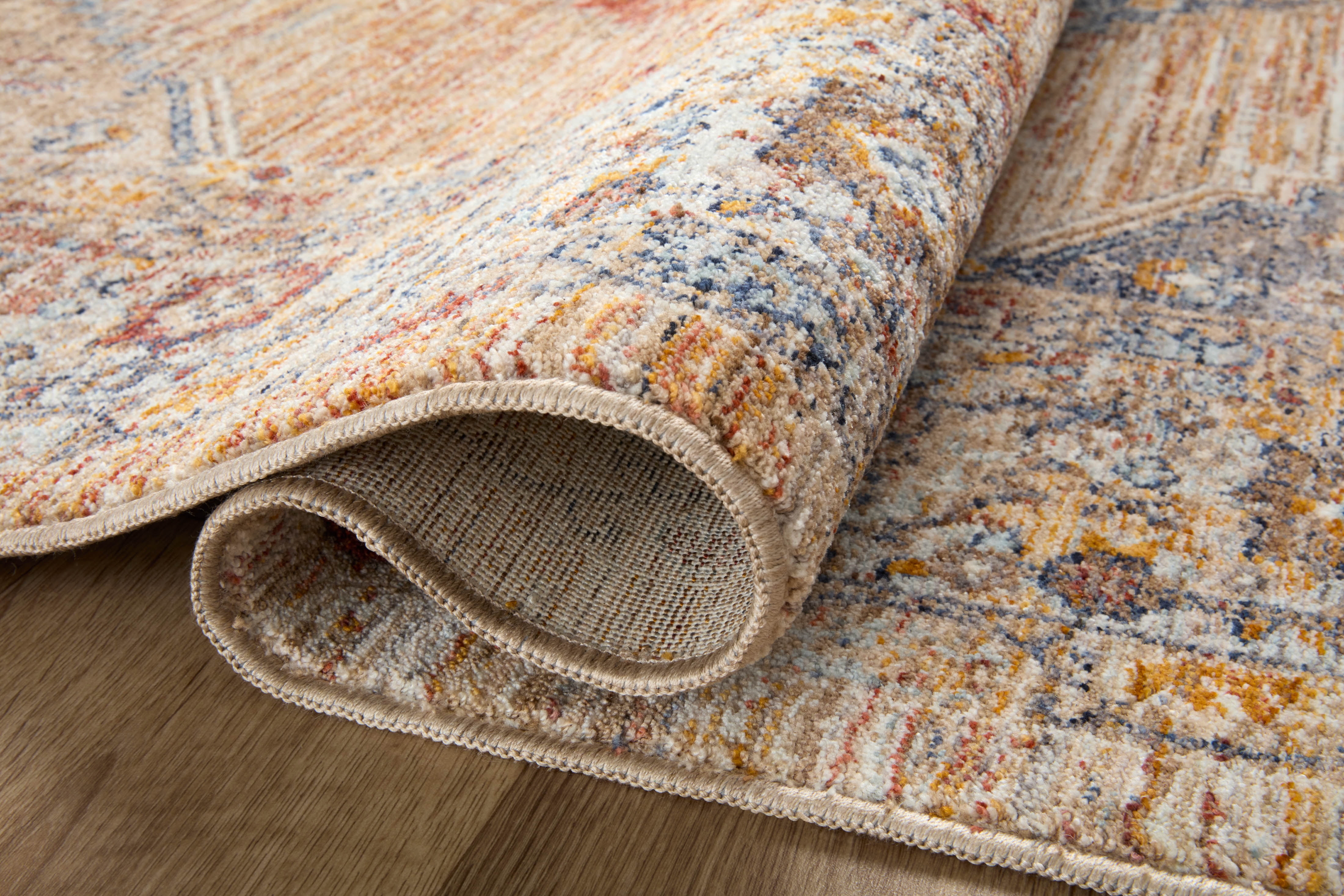 Loloi Sorrento Multi / Sunset 3'-11" x 3'-11" Round Area Rug