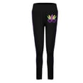 thumbnail image 4 of Outfmvch Mardi Gras Pants for Women Sequin Glitter Print Pattern Plus Size Full Length Yoga Leggings High Waist Design Colorful Tights Black S-3XL, 4 of 6