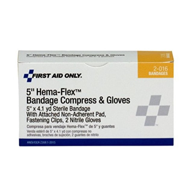 duurzame grondstof Tekstschrijver Luidspreker first aid only 2-016 6 piece hema-flex large wound compress kit -  Walmart.com