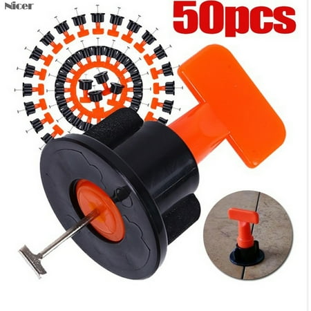 

50pcs/set Level Wedges Tile Spacers For Flooring Wall Tile Spacer Carrelage Tile Leveling System Leveler Locator Spacers Plier