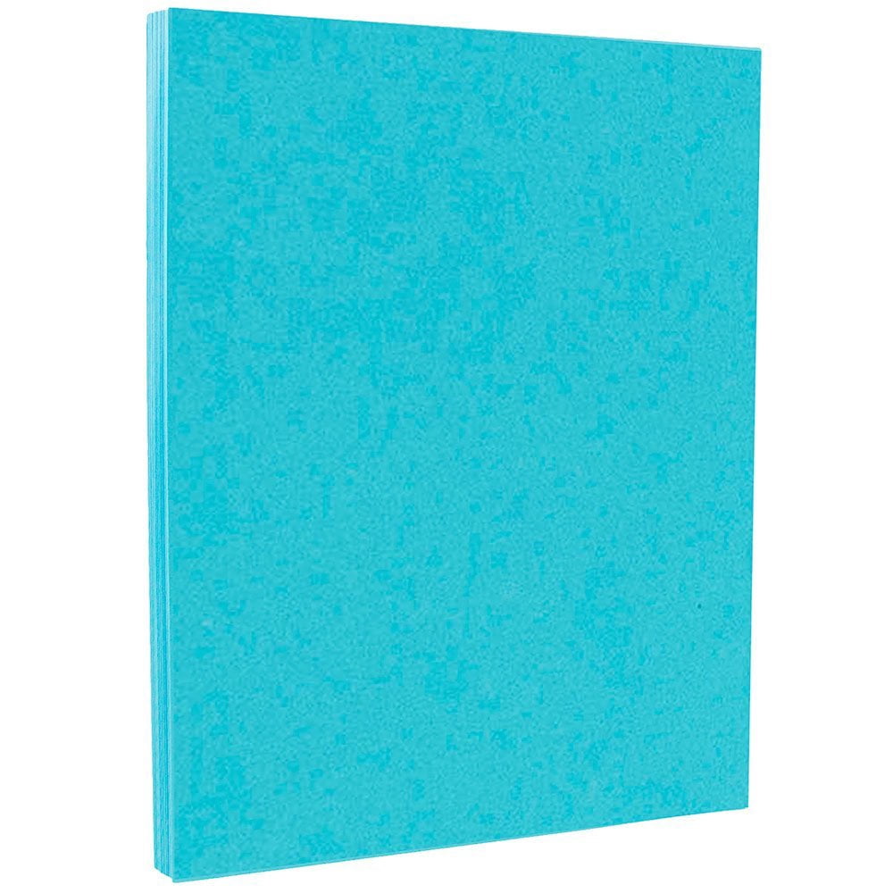 JAM Paper Cardstock, 8 1/2 x 11, 65lb Blue, 250 per Pack