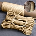 Natural Jute Rope – Eco-Friendly, 0.98in & 1.37in Diameters, 49ft & 98ft Lengths, For Crafts, Cat Scratching, Camping