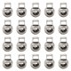 thumbnail image 4 of Locos de cordón de metal de 20x Lanzamiento de cable de resorte Toggle Fastener Slider Controlador Toggles End Toggles Clip Ligero de un solo orificio Astilla, 4 of 9
