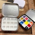 thumbnail image 3 of Mini caja de pintura portátil, caja de embalaje de acuarela, contenedor de almacenamiento de esmalte de uñas artístico, estuche de pigmento de viaje al aire libre, suministro de dibujo, 3 of 5