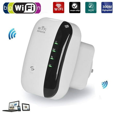 Wifi Wireless Repeater Wireless Wifi Repeater Long Range Extender Amplifier 2.4GHz Network Adapter Wireless-N Mini AP Access Point Dongle IEEE802.11N/G/B Mini AP Router Signal Booster(300M-New Chip) ()