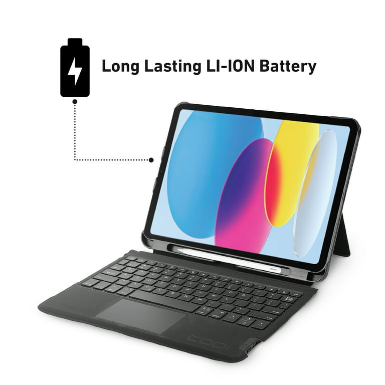 CODi Bluetooth Keyboard Folio Case with Trackpad for iPad 10.9
